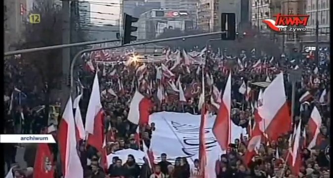 Robert Winnicki (RN) - Marsz Niepodległości (11.11.2014 TV Trwam)