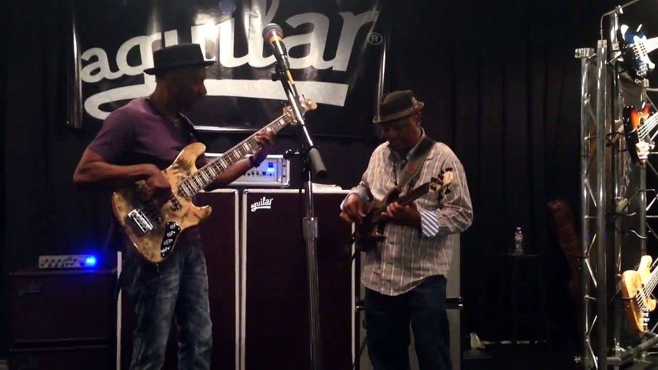 Marcus Miller w/Bakith Kumalo - the Aguilar stage (Bass Player Live, Novembre 2014)