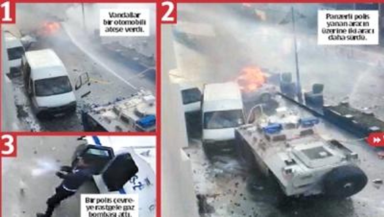 Van'da Araba Yakan Polis Kamerada