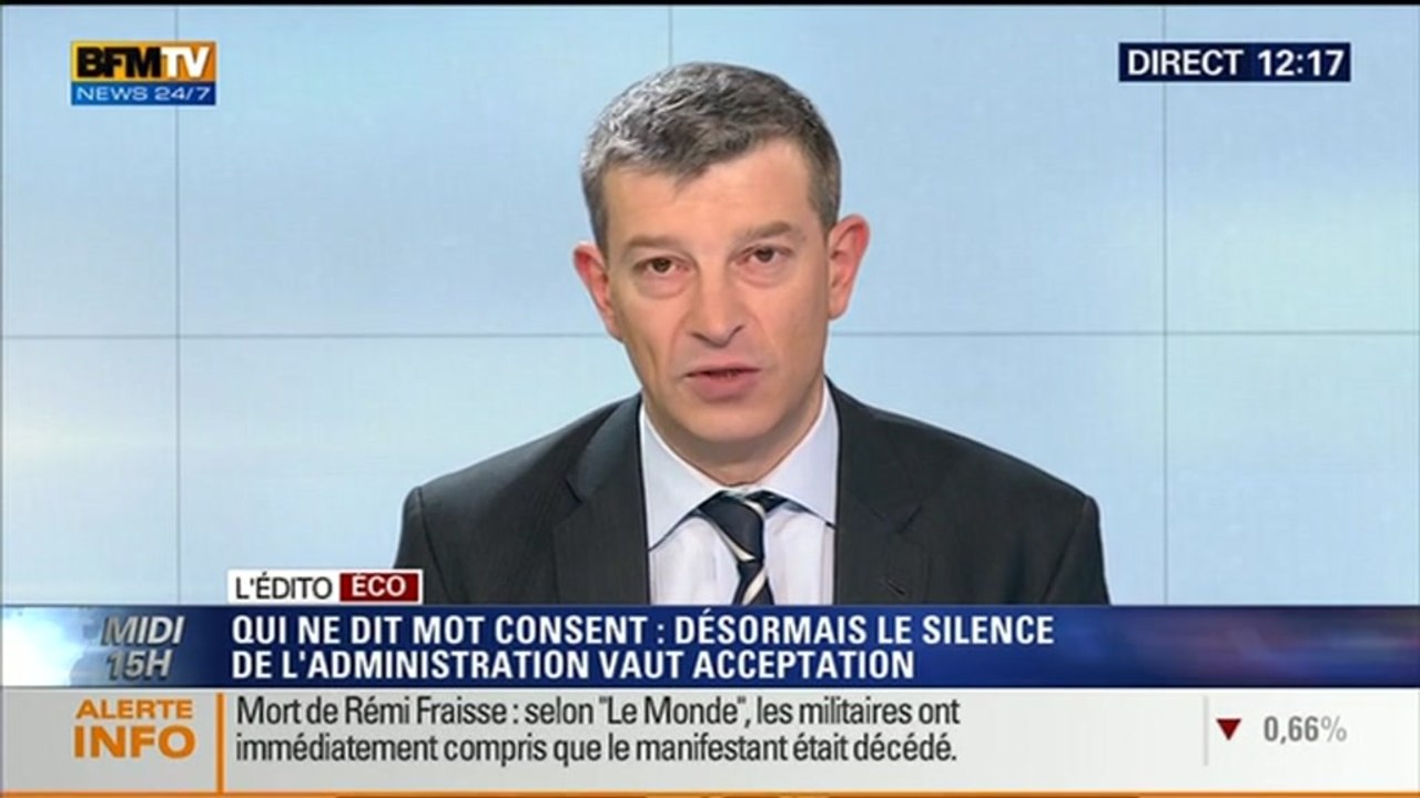 L'Édito éco de Nicolas Doze: Désormais, si l'Administration ne répond pas, cela veut dire "oui" – 12/11