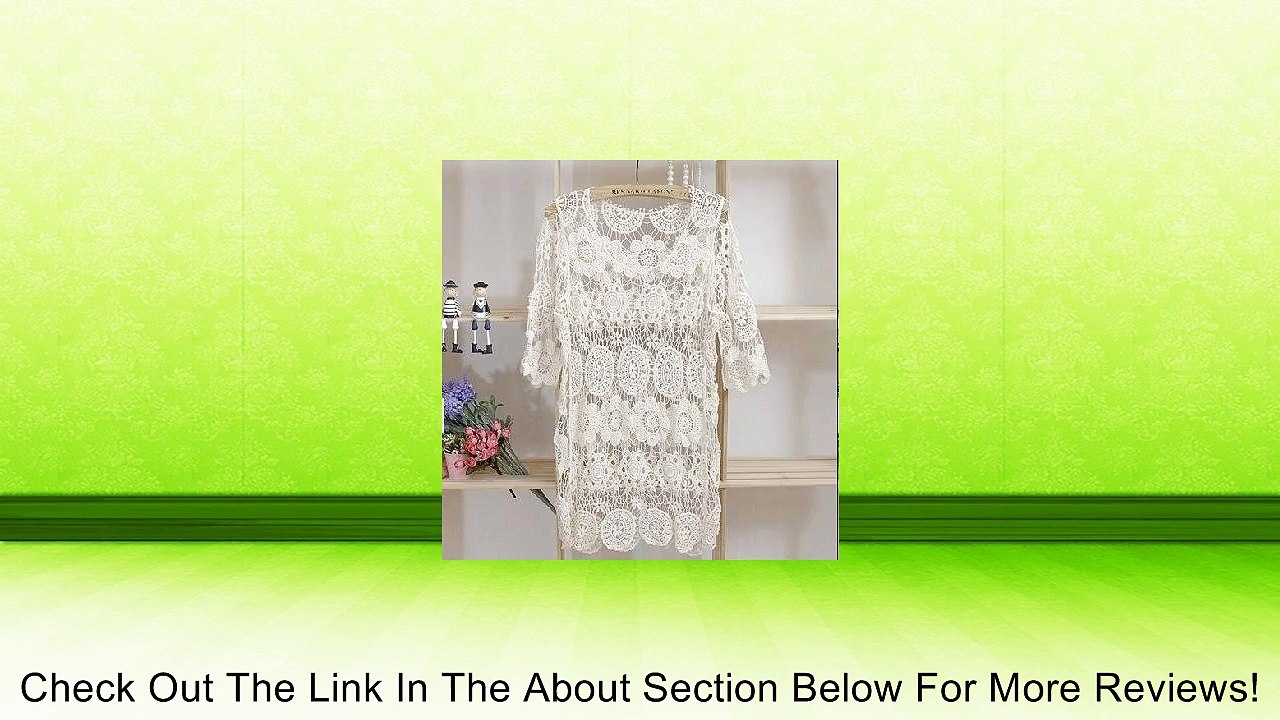 Liotus@ NEW Women Elegant Fashion Crochet Lace Knit Tops Outerwear Blouse Review