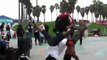 Guy Flips Over 7 People Street Performers very beautiful and amzing dance)