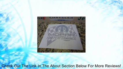 DODGE CHRYSLER MOPAR PERFORMANCE SEMA CAR SHOW CHALLENGER DECAL DECALS STICKER Review
