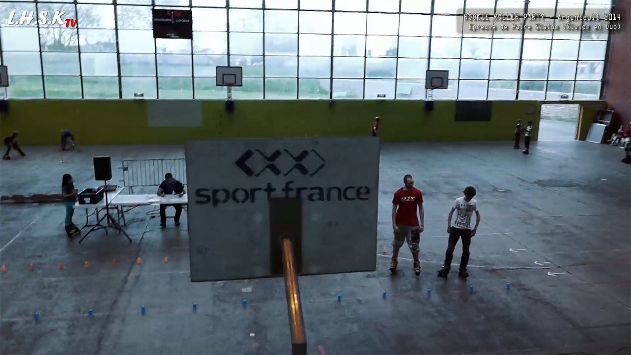 Slalom Paire- Damien Menard & Terry Millet - Rookie Roller Party 2014