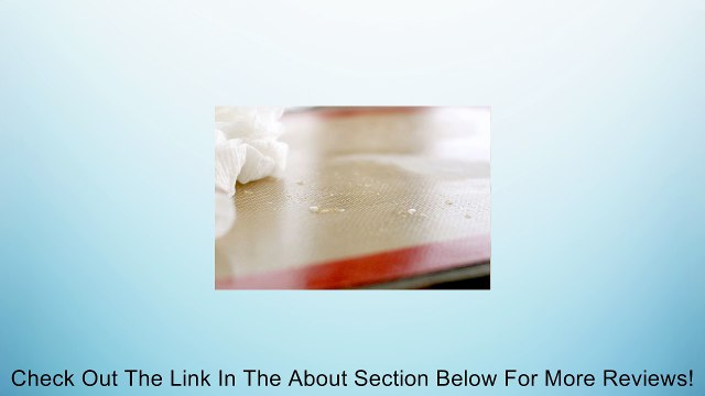 Malinastique Nonstick Silicone Baking Mat - Professional Flexible Pastry & Cooking Liner - Oven & Microwave & Freezer Safe - For Savory, Fondant, Dough - Large Half Sheet Size (42x30cm/16.5 x11.8 ) - Best Fitting Due to Bevelled Corners - Reusable & Easy