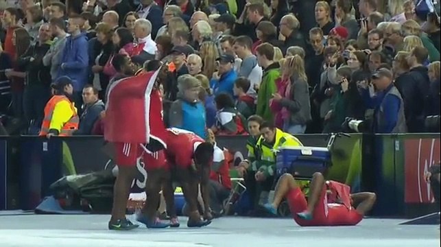 Usain Bolt Blazing Anchor Leg 4x100m Final Commonwealth Games 2014