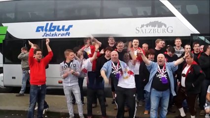 Red Bull supporters celebrating