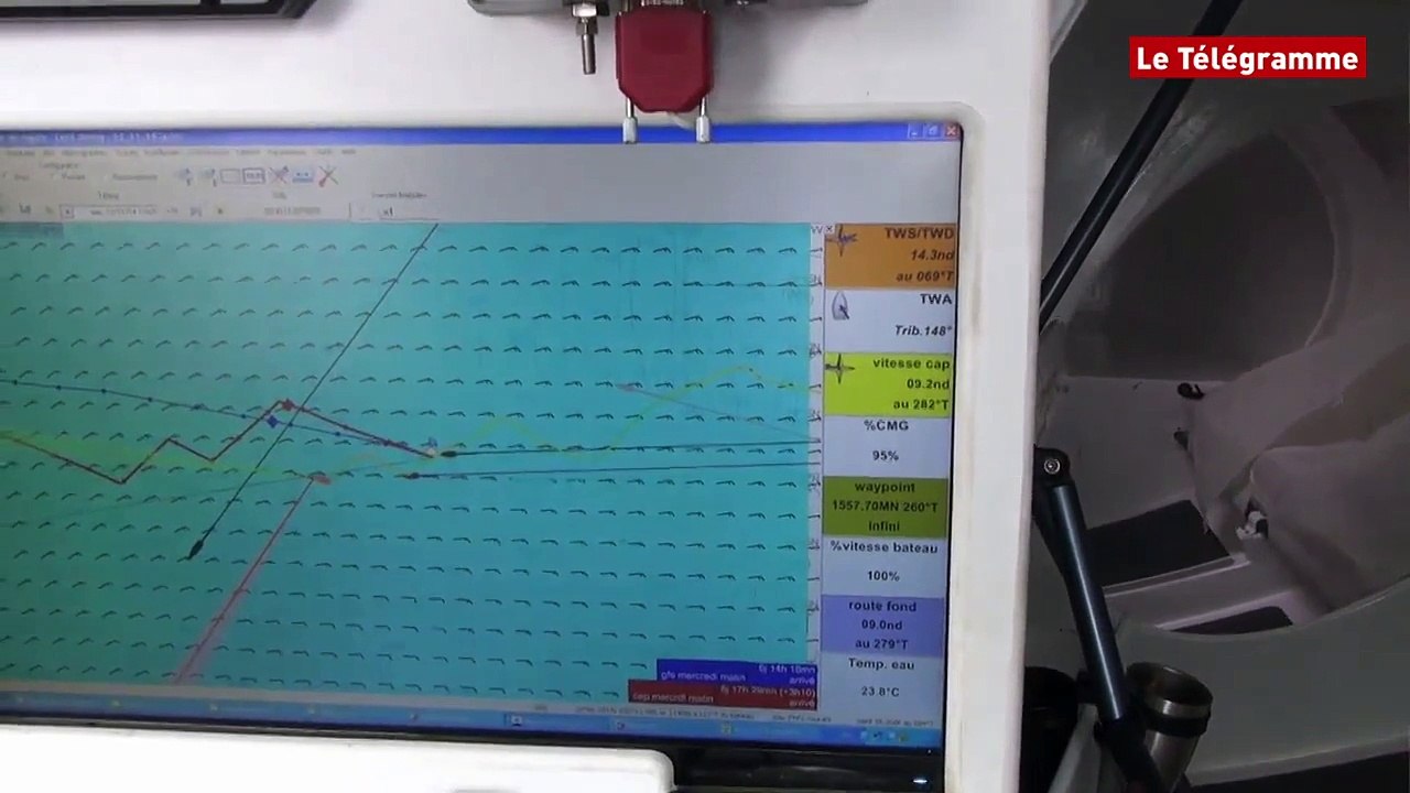 Route du Rhum. Otio-Bastide Médical : visite guidée  par Kito de Pavant