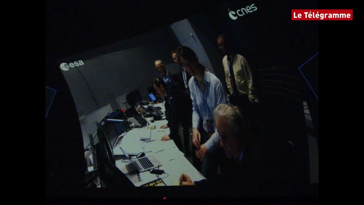 Pleumeur-Bodou (22). Rosetta : atterrissage réussi pour le robot Philae vu depuis le Planétarium