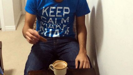 ZaidAliT - When your biscut falls in the chai..