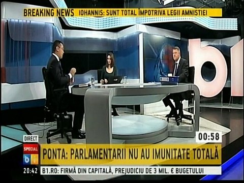 Dezbatere Iohannis Ponta B1 TV III