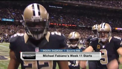 Week 11 fantasy starts, sits and sleepers