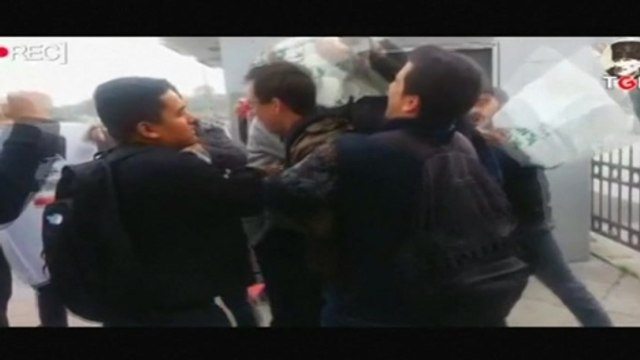 Turkish nationalists attack U.S. sailors, shout Yankee go home!