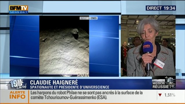 Atterrissage de Philae sur la comète Tchouri: Les commentaires de Claudie Haigneré (3/4) - 12/11