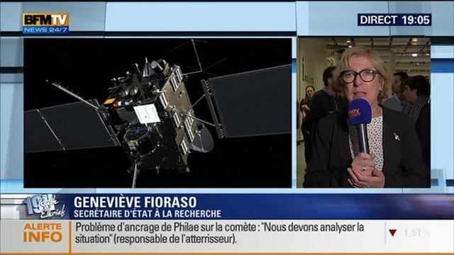 Atterrissage de Philae sur la comète Tchouri: Les commentaires de Geneviève Fioraso (1/4) - 12/11