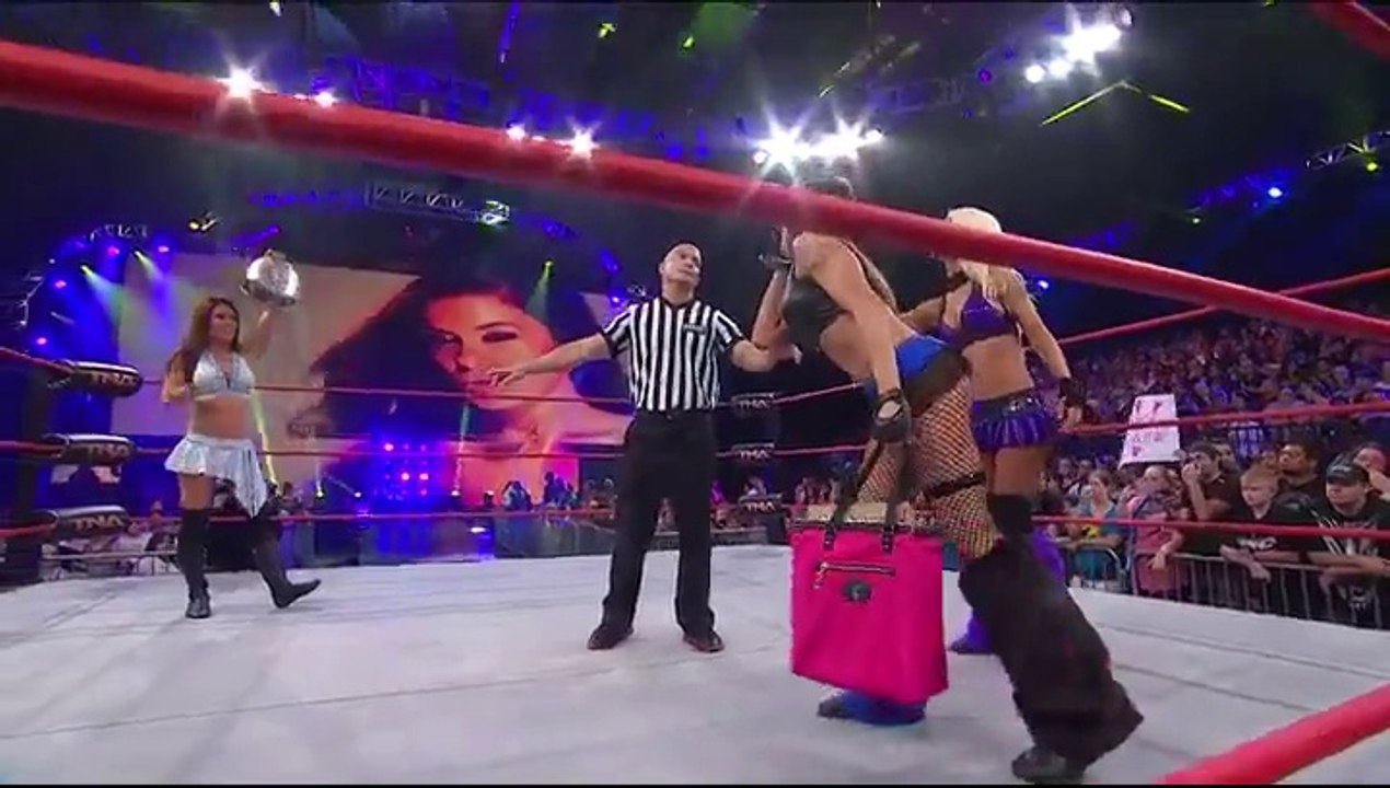 Angelina Love (with Velvet Sky) vs. Madison Rayne