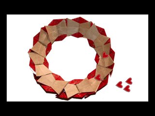Couronne de Noël en origami