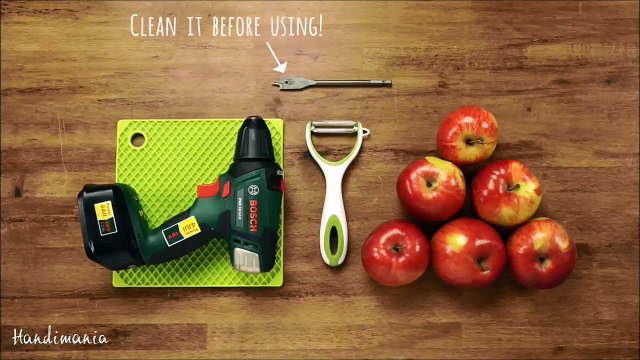 Elma soymanın pratik yolu