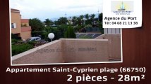A vendre - appartement - Saint-Cyprien plage (66750) - 2 pièces - 29m²