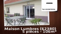 A vendre - maison - Lumbres (62380) - 5 pièces - 106m²