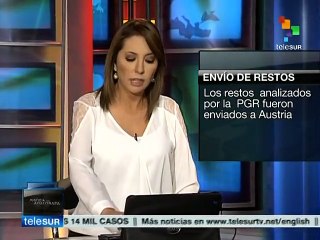 México: restos analizados por PGR fueron enviados a Austria