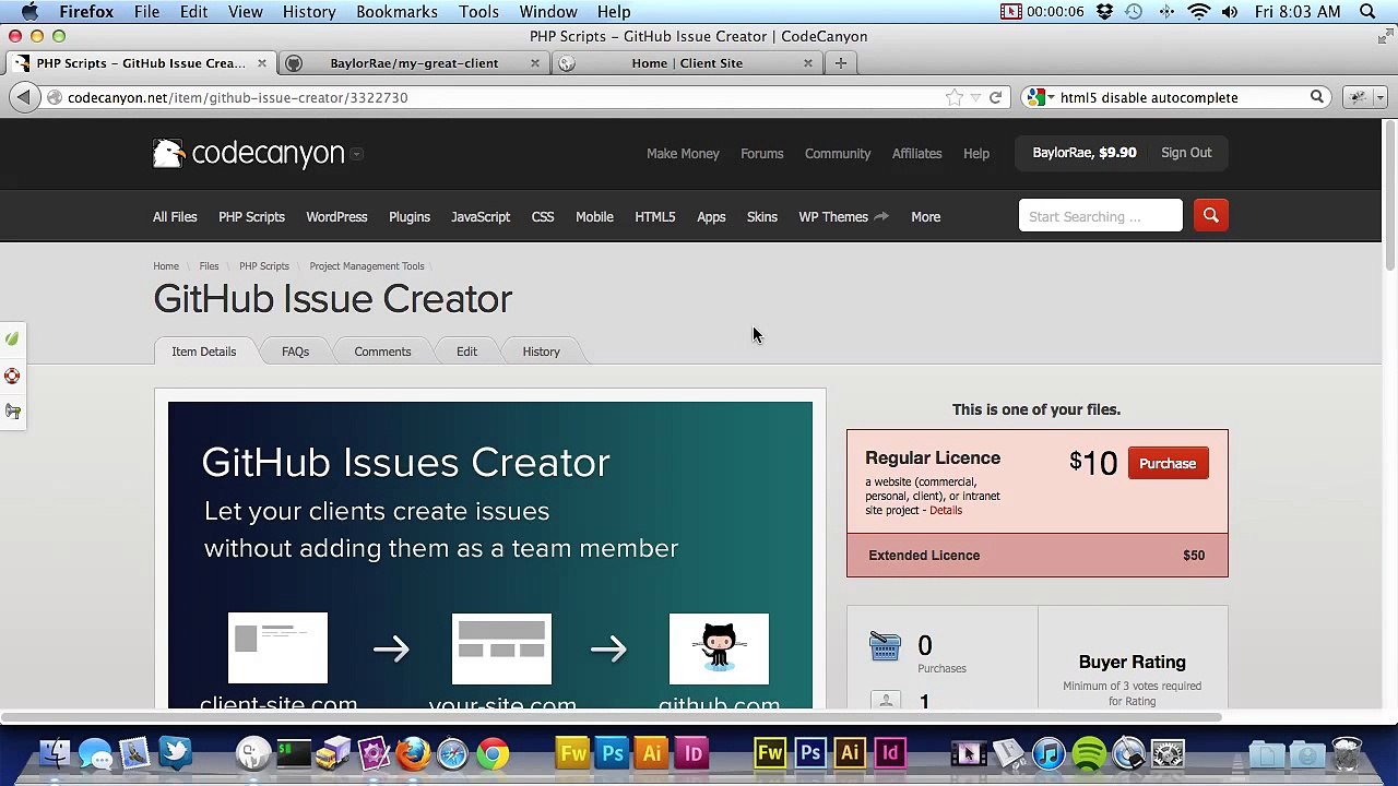 Using GitHub Issue Creator