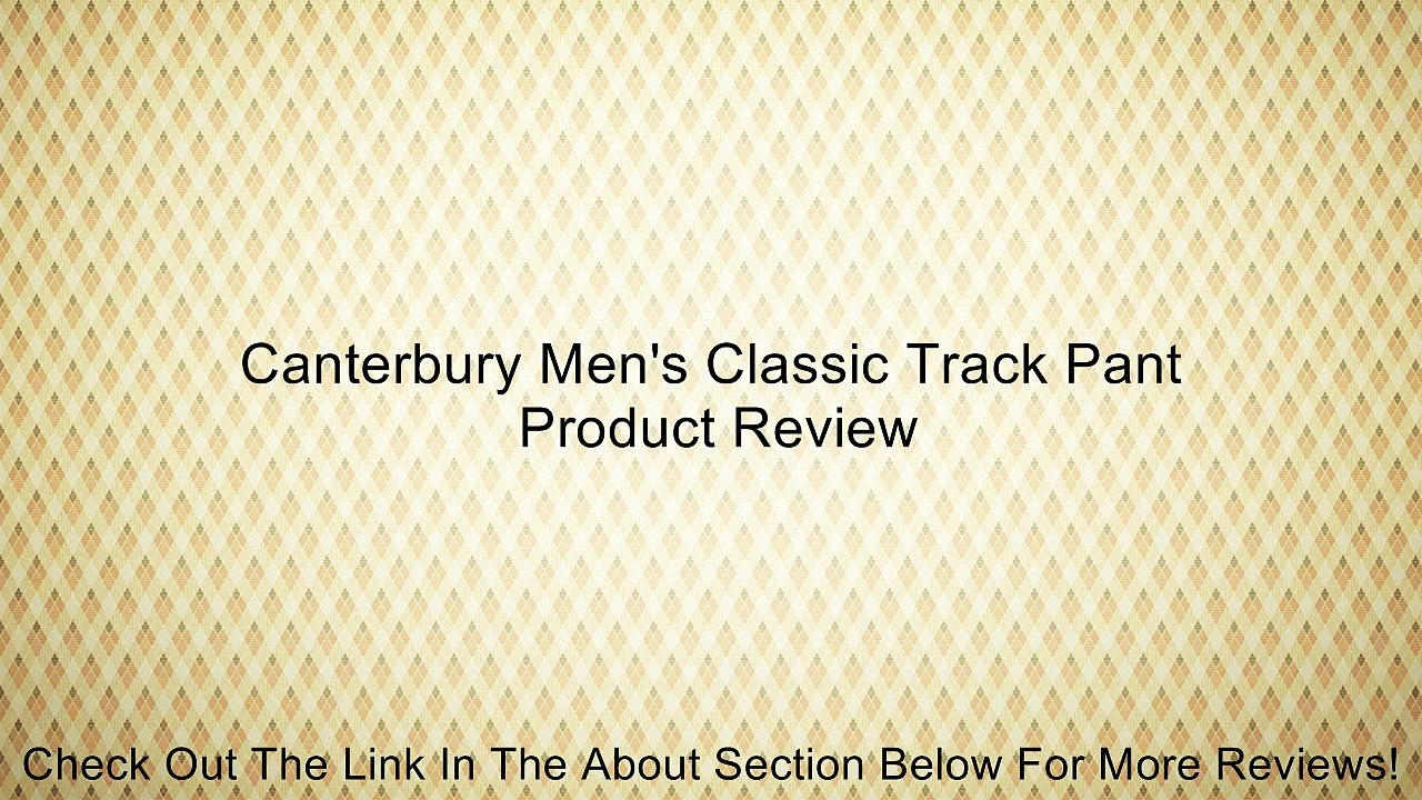 Canterbury Men's Classic Track Pant Review