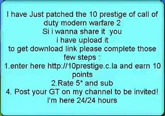 Mw2 10th Prestige XP Hack [free download]