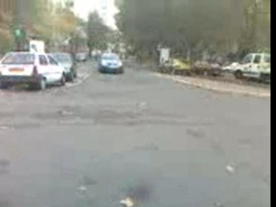 dérapage au kartier nord de clichy 92