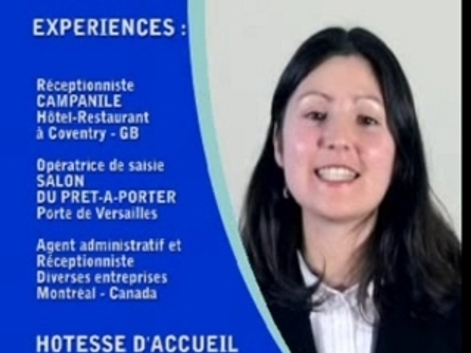 Hôtesse d'accueil