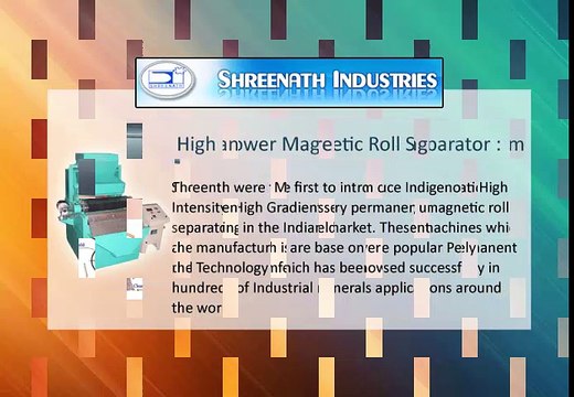 Magnetic separator manufacturers, Industrial magnetic equipments