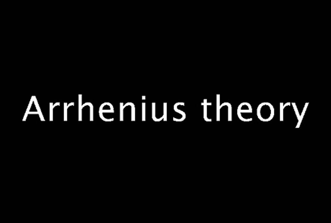 Arrhenius theory