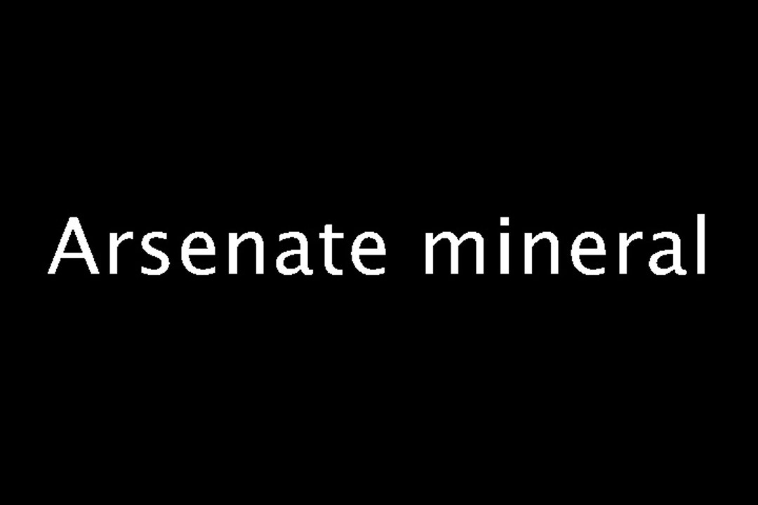 Arsenate mineral