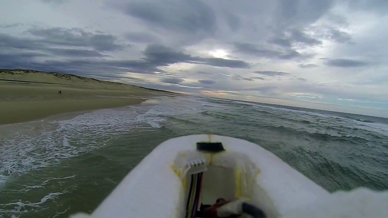 Vol en Twin Star au dessus de l'océan - Bisca nov 2014