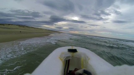 Vol en Twin Star au dessus de l'océan - Bisca nov 2014