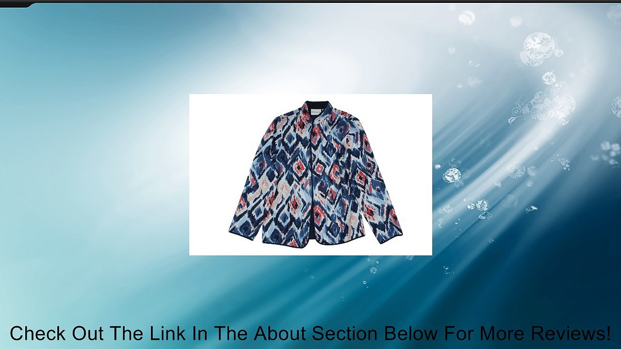 Alfred Dunner Santorini Open Front Ikat Diamond Quilted Jacket Review