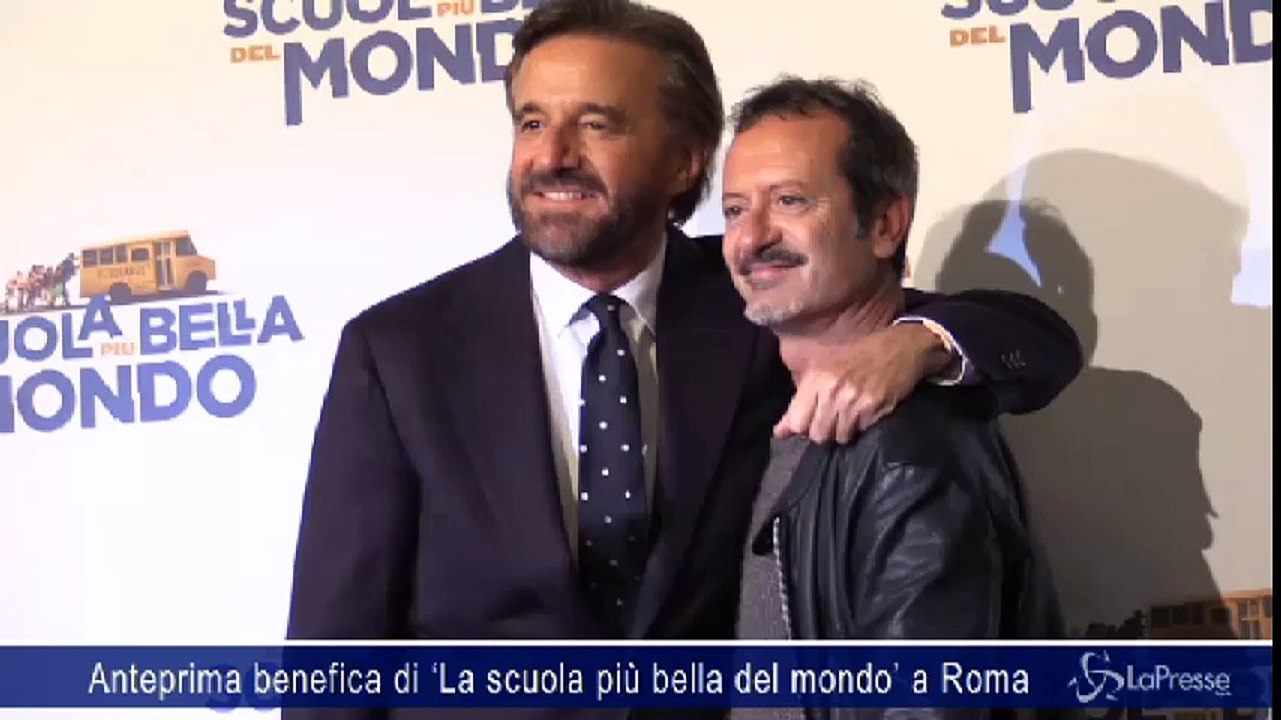 Anteprima benefica di ‘La scuola più bella del mondo’ a Roma