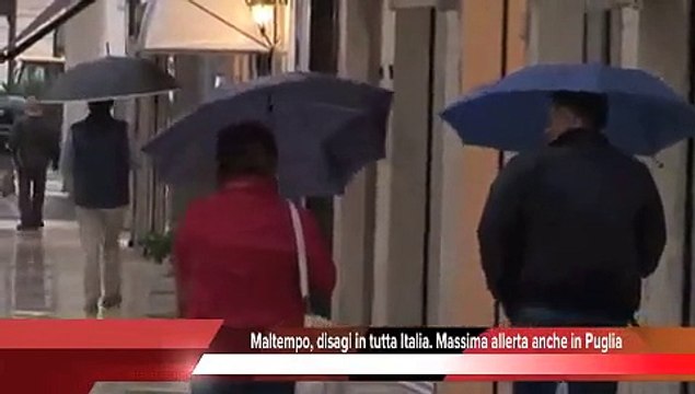 Maltempo, disagi in tutta Italia. Massima allerta anche in Puglia