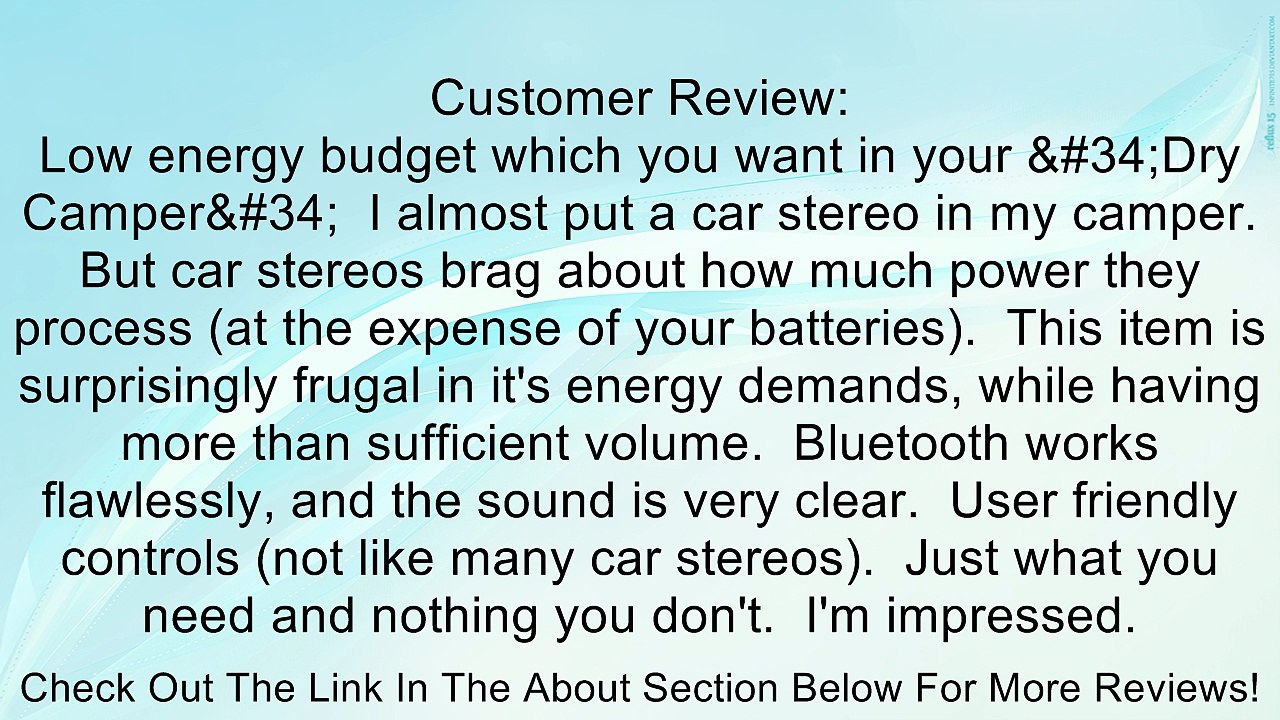 Jensen AWM914 AM/FM Bluetooth Stereo Review