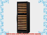 Allavino MWR1682BLC DualZone Wine Refrigerator 170 Bottle Capacity Left Hinge Black Door