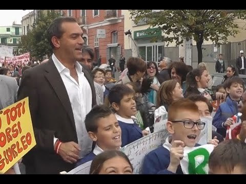 Napoli - Strage del Bar Sayonara, il ricordo delle vittime a Ponticelli -1- (11.11.14)