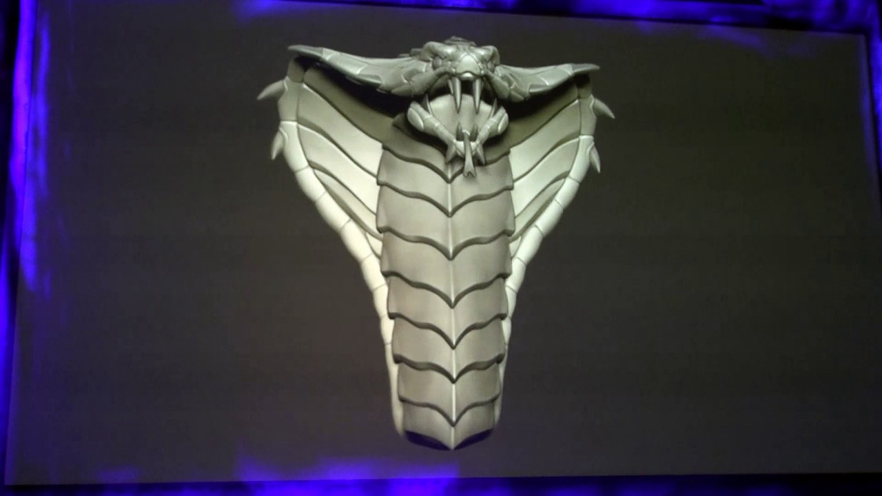 Heroes of the Storm à la BlizzCon 2014 : Modélisation d'une statue serpent