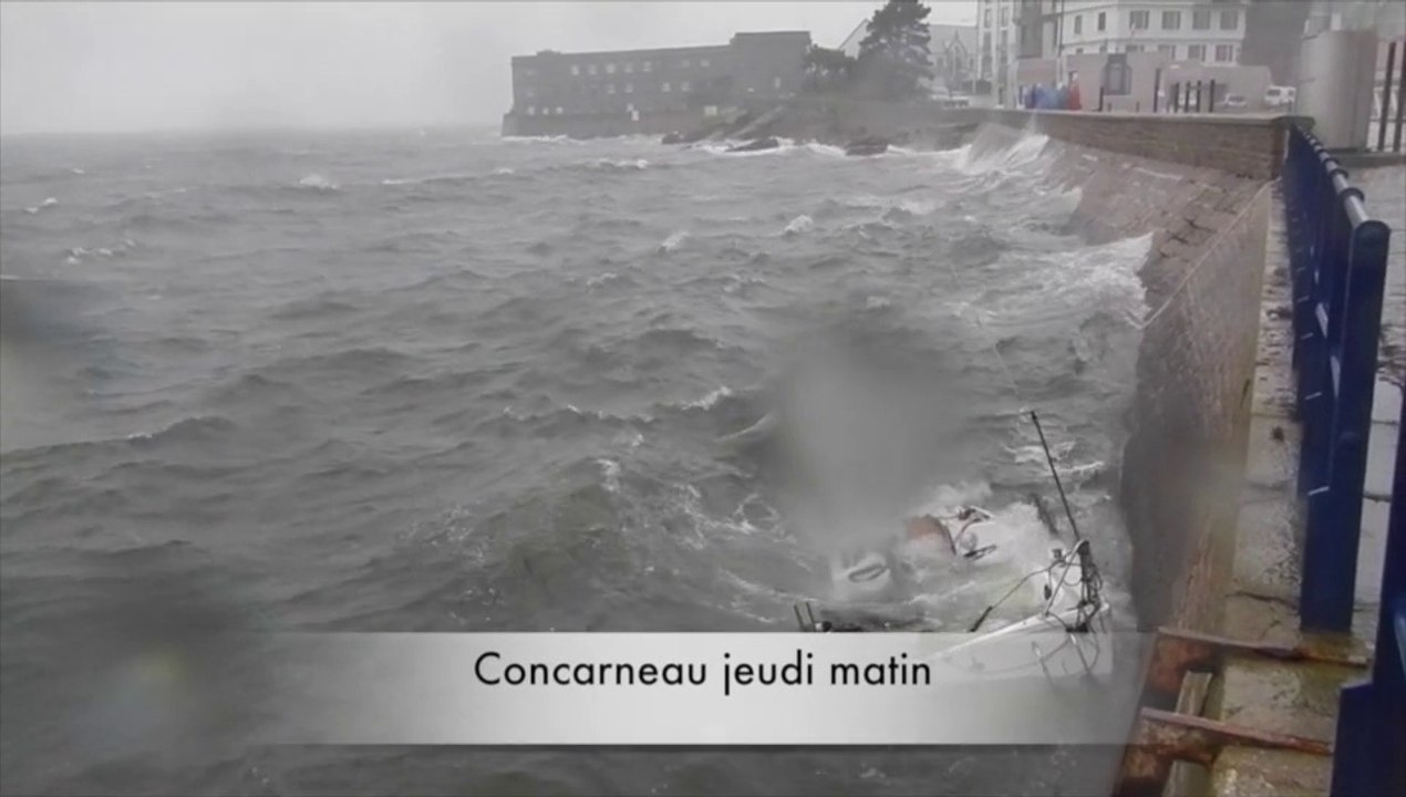 Coup de vent à Concarneau