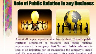 Role of Public Relation in any Business