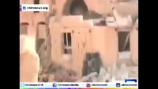 Syrian boy protecting a minor girl from the firing of takfiri terrorists