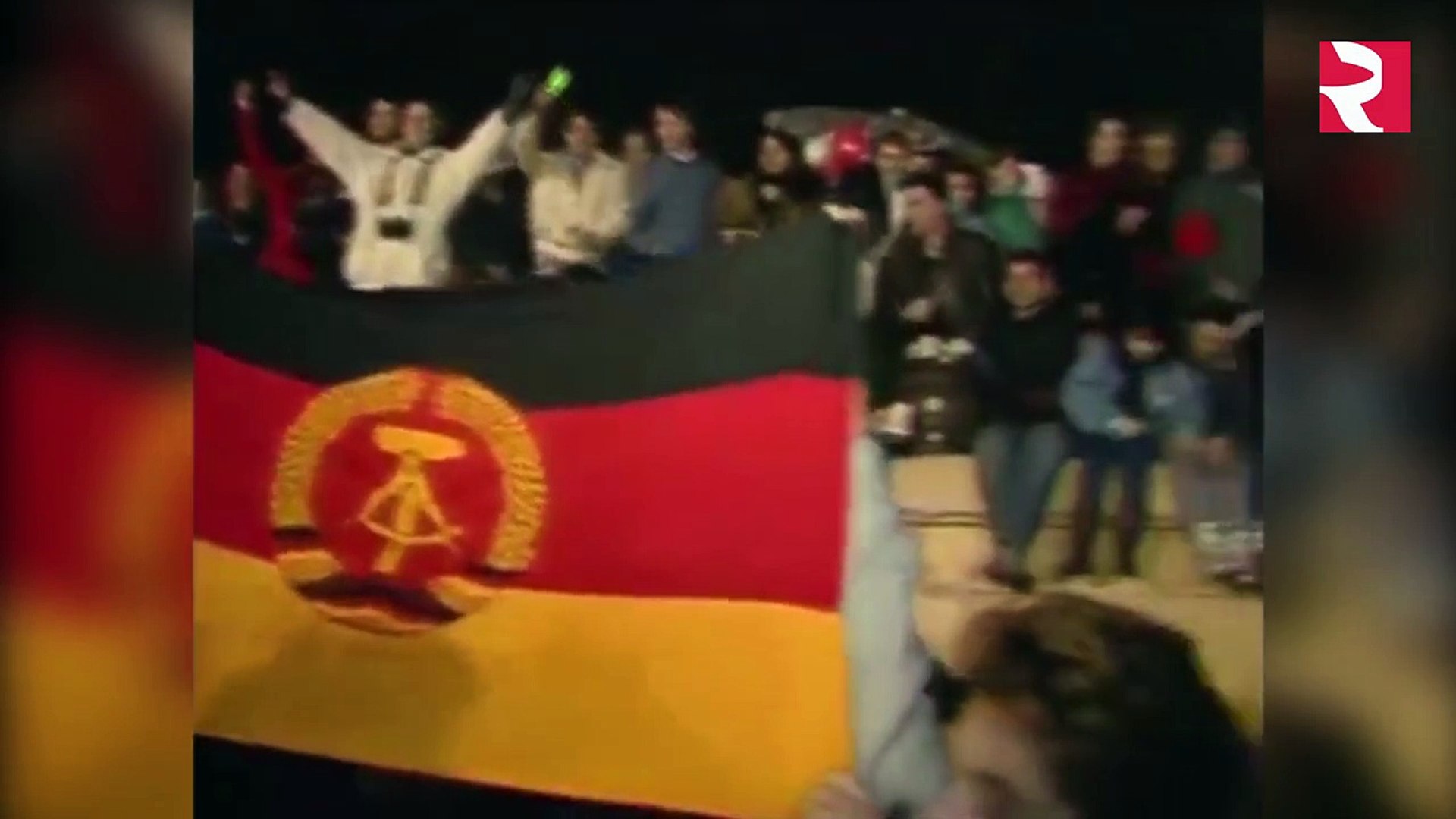 ⁣Archive footage of Soviet troops withdrawing from post-Wall Germany