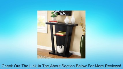 Black Finish Console Sofa Entry Table Review