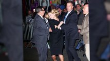 Jennifer Lawrence's Security Team Whisk Her Off After Crowd Surge At Letterman