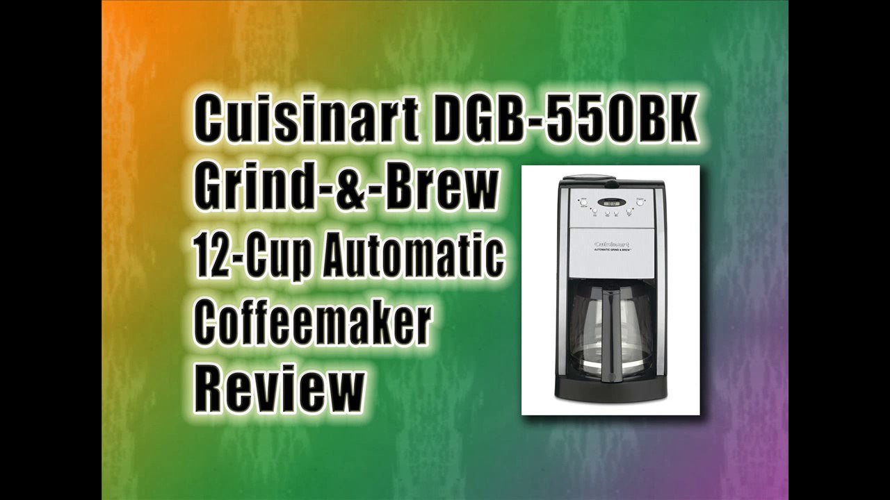 Cuisinart DGB 550BK Grind and Brew 12 Cup Automatic Coffeemaker :: Best Coffee Maker Machine Reviews