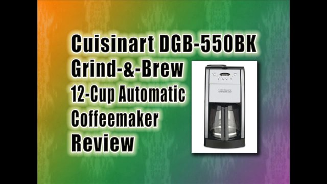 Cuisinart DGB 550BK Grind and Brew 12 Cup Automatic Coffeemaker :: Best Coffee Maker Machine Reviews